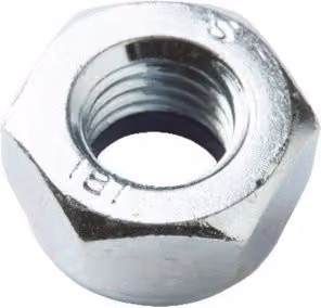 Pack de 100 tuercas de seguridad hexagonales Diall M6 de acero galvanizado color plata