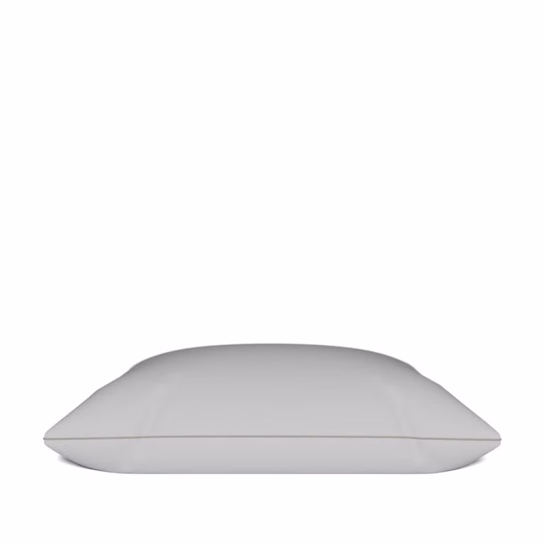 Almohada suave de plumas y plumón de pato Morphea blanca de 60 x 60 cm