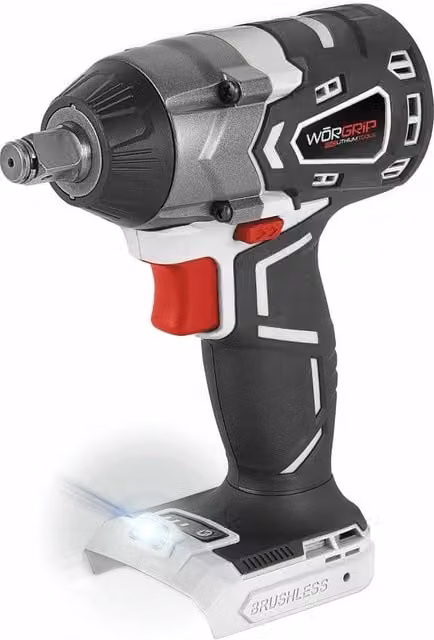 Atornillador de impacto sin escobillas WORGRIP 20V color plateado sin batería