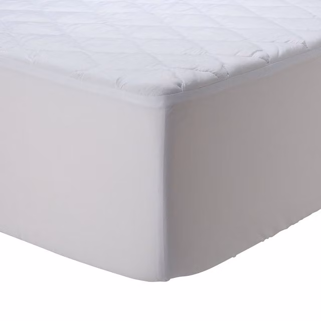 Protector acolchado de microfibra Basics El Corte Inglés blanco con relleno de fibra transpirable