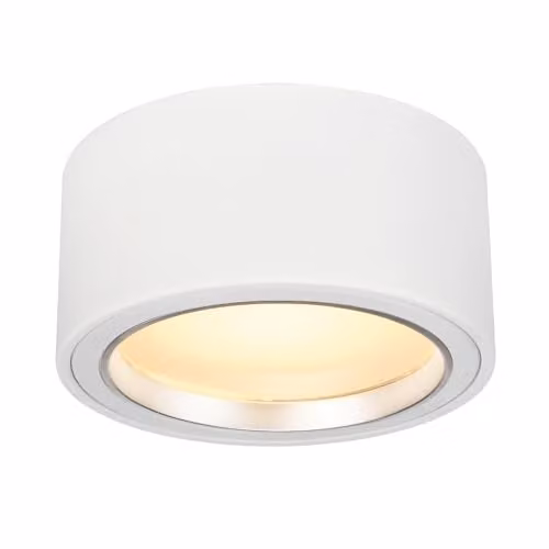 Luminaria de superficie LED SLV redonda en color blanco con 1800 lúmenes y luz blanca cálida de 3000K