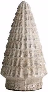 Árbol de Navidad decorativo Westwing de cemento gris con diseño abstracto y estilo minimalista, Altura: 21 cm