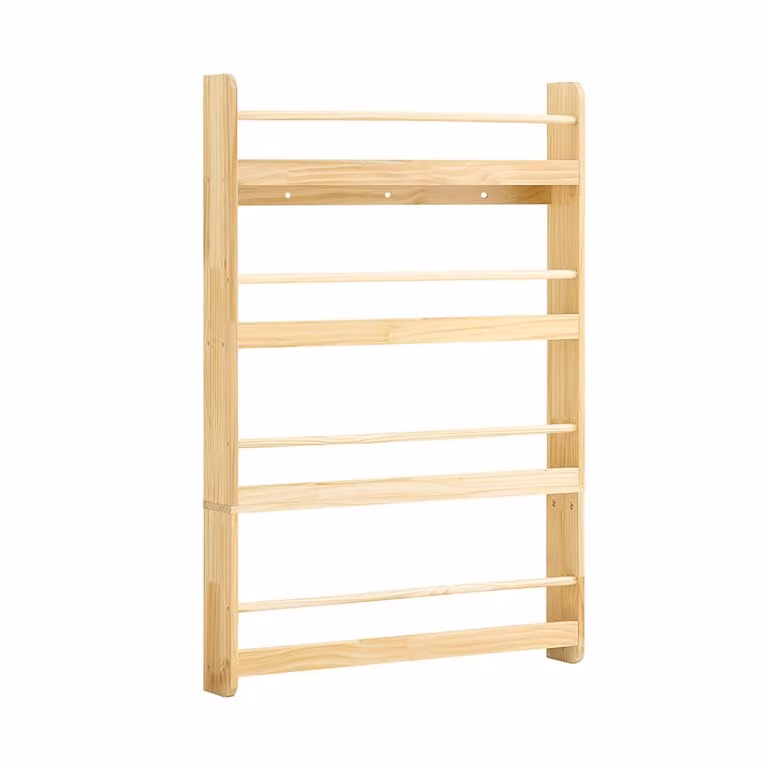 Estantería infantil SoBuy de 3 estantes en madera de pino color marrón An/P/Al: 80 x 12 x 118 cm
