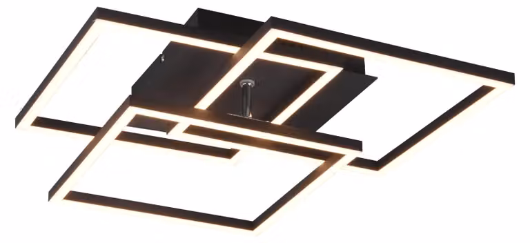 Plafón LED Reality con mando a distancia, regulable y pivotante, color blanco, An/P/Al: 42 x 39 x 10 cm