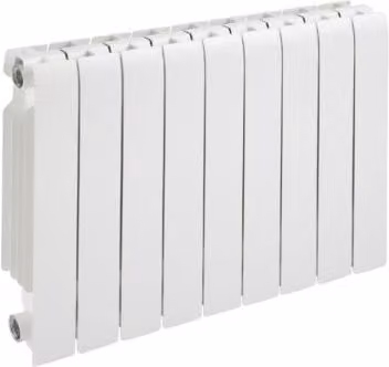 Radiador de aluminio Ferroli Europa C 450 de 9 elementos en color blanco