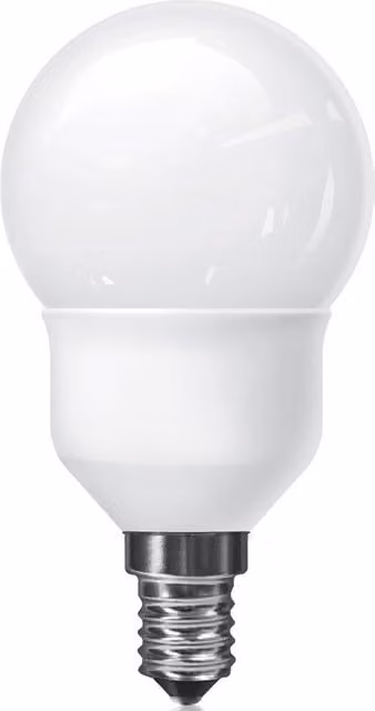 Bombilla Luxram Globo Extra Mini Supreme E14 de 7W, luz blanca fría 4000K y 279 lm en color blanco