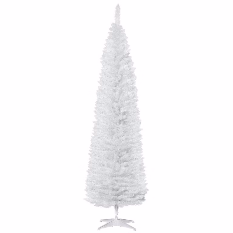 Árbol de Navidad Homcom color blanco An/P/Al: 55 x 55 x 210 cm