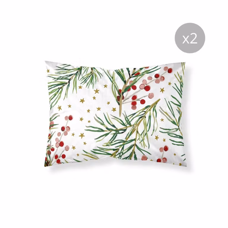 Pack de 2 fundas de almohada Muare Home con diseño floral multicolor, 100% poliéster, An/P: 50 x 80 cm