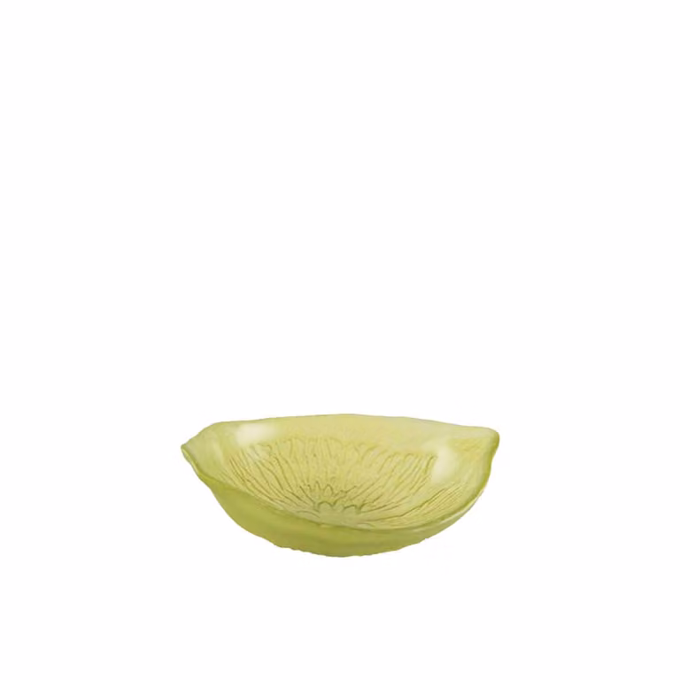 Lote de 6 boles de sopa de cristal Aulica en color verde