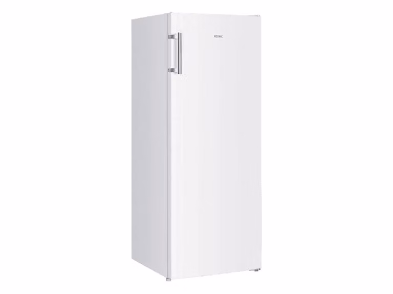 Congelador vertical KOENIC KFZ 411 D NF W de 161 l, No Frost, tecnología Inverter, función de congelación rápida y pantalla digital, color blanco, Altura: 142.3 cm