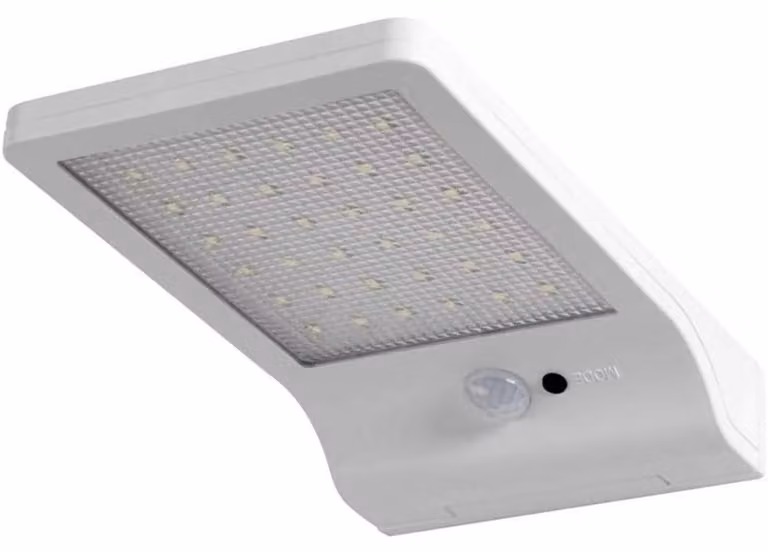 Lámpara solar LED Osram para pared con sensor de movimiento y sensor crepuscular, color blanco, grado de protección IP44