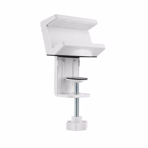 Soporte de mesa para regletas KIMEX en color blanco de plástico