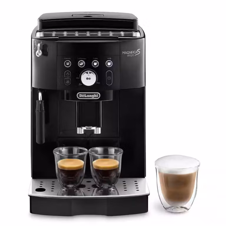 Cafetera espresso automática inteligente De'Longhi Magnifica S Smart ECAM230.13.B color negro con lanza de vapor y depósito extraíble