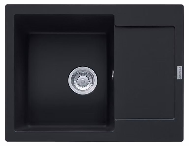 Fregadero Franke Maris MRG 611-62 de Fragranite Reversible en Color Negro Mate An/P/Al: 62 x 50 x 20 cm