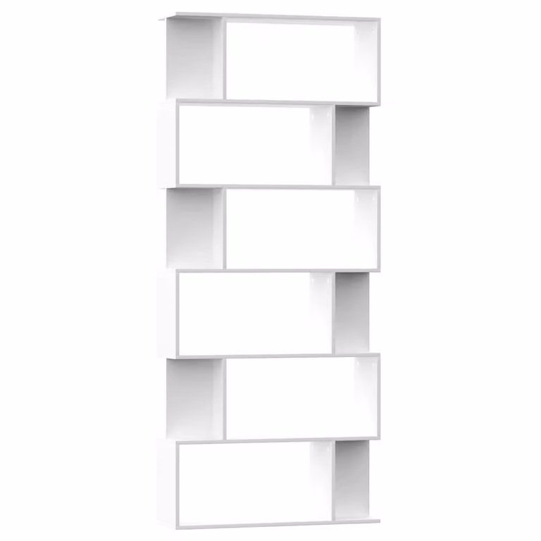 Estantería divisor de madera contrachapada vidaXL en color blanco An/P/Al: 80 x 24 x 192 cm
