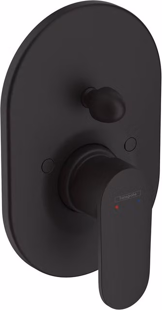 Grifo monomando para bañera o ducha Hansgrohe Vernis Blend empotrado en negro mate