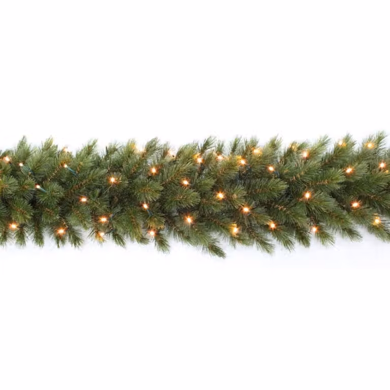 Guirnalda LED Triumph Tree Forest Frosted verde con luz blanca cálida, An/P/Al: 33 x 33 x 180 cm