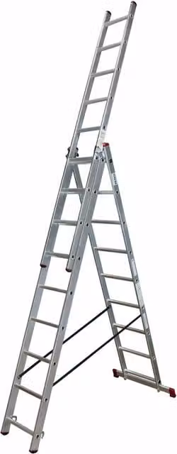 Escalera multiuso Krause Corda de aluminio color plata de 6,20 m con capacidad de 150 kg