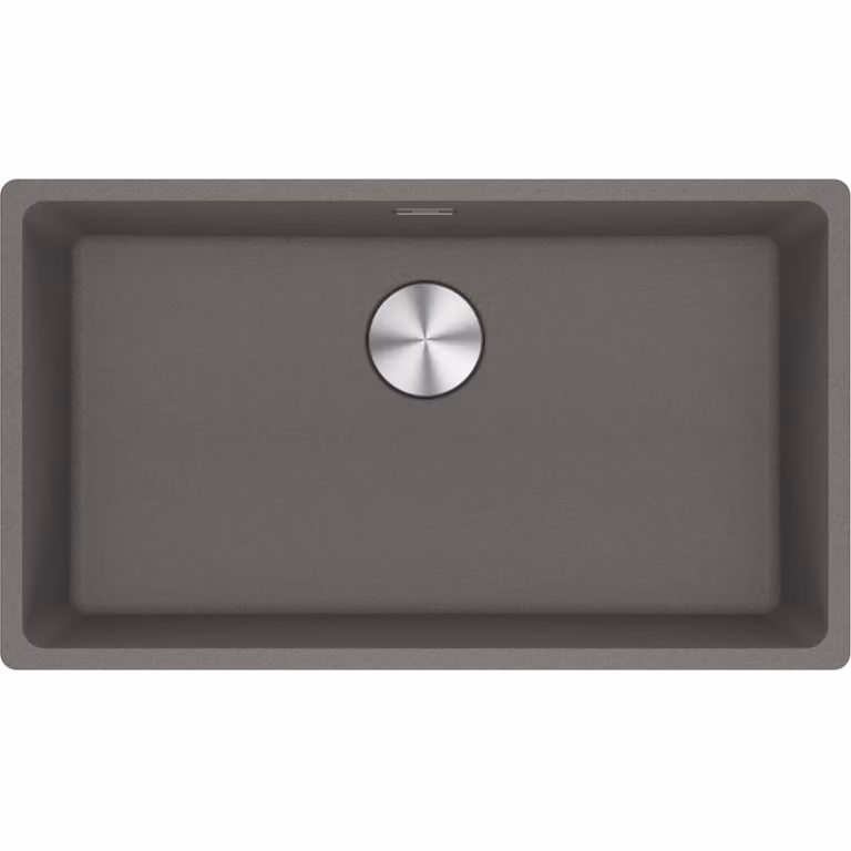 Fregadero encastrado Franke Maris de fragranito color gris piedra con control manual MRG 210-72 para encimera de 80 cm