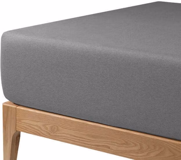 Sábana bajera protectora transpirable de lyocell AZNAR en gris medio para colchones de hasta 30 cm de grosor, An: 135 cm