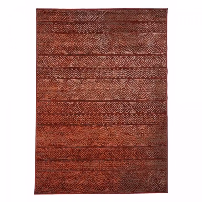 Alfombra de comedor Un amour de tapis de estilo marroquí y étnico en color rojo, An/P: 240 x 330 cm