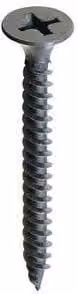 Pack de 10 tornillos de acero fosfatados para cartón yeso AMBROVIT con punta Phillips de 3,5 x 45 mm