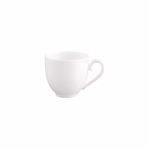 Taza de espresso blanca Villeroy & Boch de porcelana de 70 ml