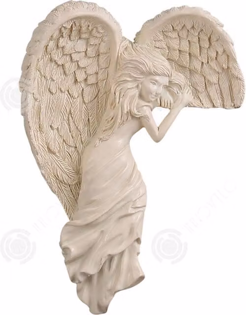 Adorno de Ángel Redentor INNOVTEC en color blanco para mesa, An/Al: 16 x 11 cm