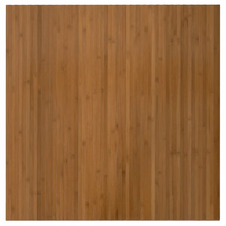 Alfombra cuadrada de bambú y polipropileno vidaXL color marrón antideslizante An/An: 100 x 100 cm