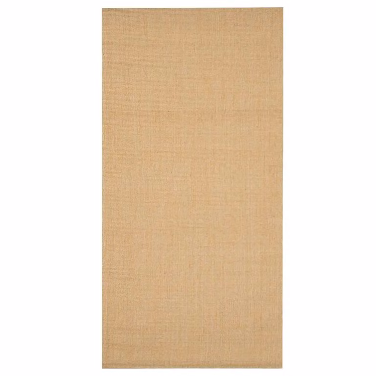 Alfombra de sisal natural vidaXL rectangular en beige y marrón An/P: 100 x 200 cm