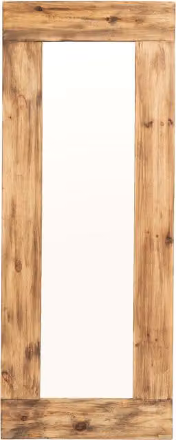 Espejo de madera recuperada Hannun de estilo rústico en color marrón, An/Al: 65 x 165 cm
