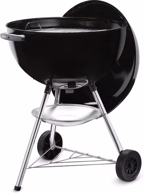 Barbacoa de carbón Weber Bar-B-Q Kettle de 57 cm en color negro con termómetro