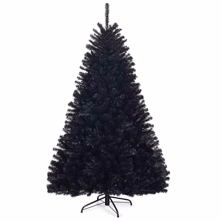 Árbol de Navidad artificial Giantex de 180 cm color negro para Halloween
