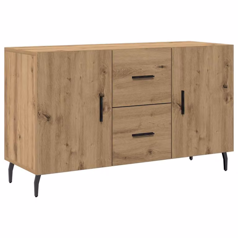 Aparador moderno de madera de ingeniería vidaXL en color roble artisian, An/P/Al: 100 x 36 x 60 cm