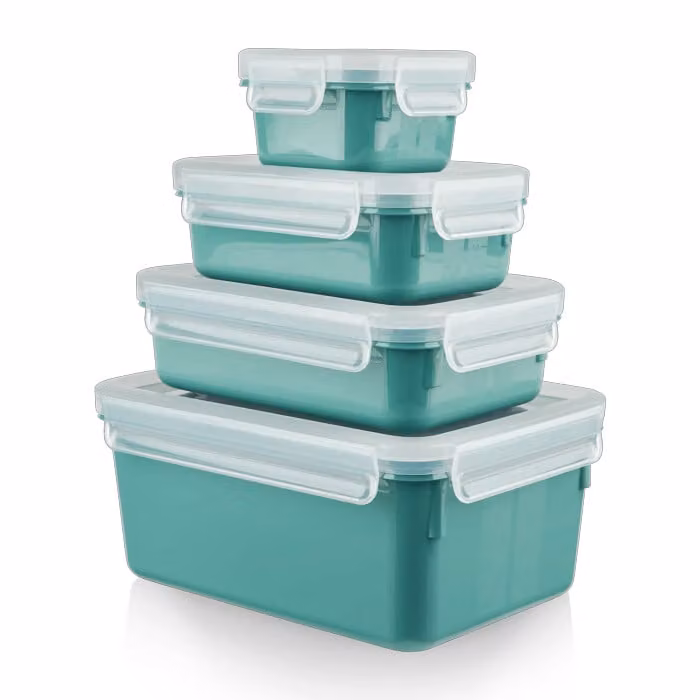 Set de 4 recipientes herméticos Tefal MasterSeal Fresh de plástico en color verde para la conservación de alimentos