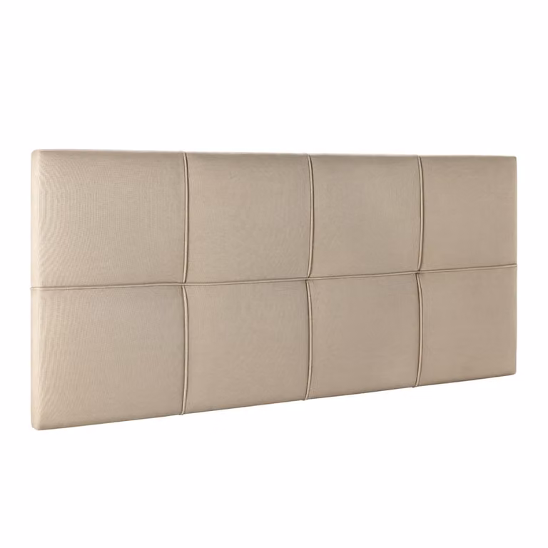Cabecero tapizado moderno HOMN de pared en color beige An/P/Al: 140 x 60 cm