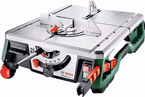 Sierra de mesa Bosch AdvancedTableCut 52 con NanoBlade Wood Basic, 550 W, color verde, An/P/Al: 50,2 x 68,8 x 30,2 cm