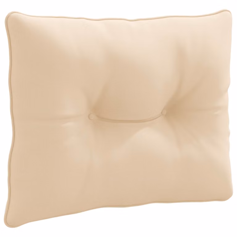 Cojín de respaldo PUTTEN vidaXL en poliéster color beige, An/P/Al: 60 x 40 x 10 cm