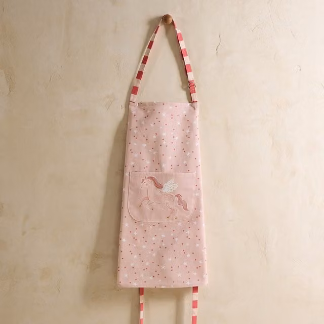 Delantal infantil de algodón Valentine Mini Home de El Corte Inglés en rosa y multicolor