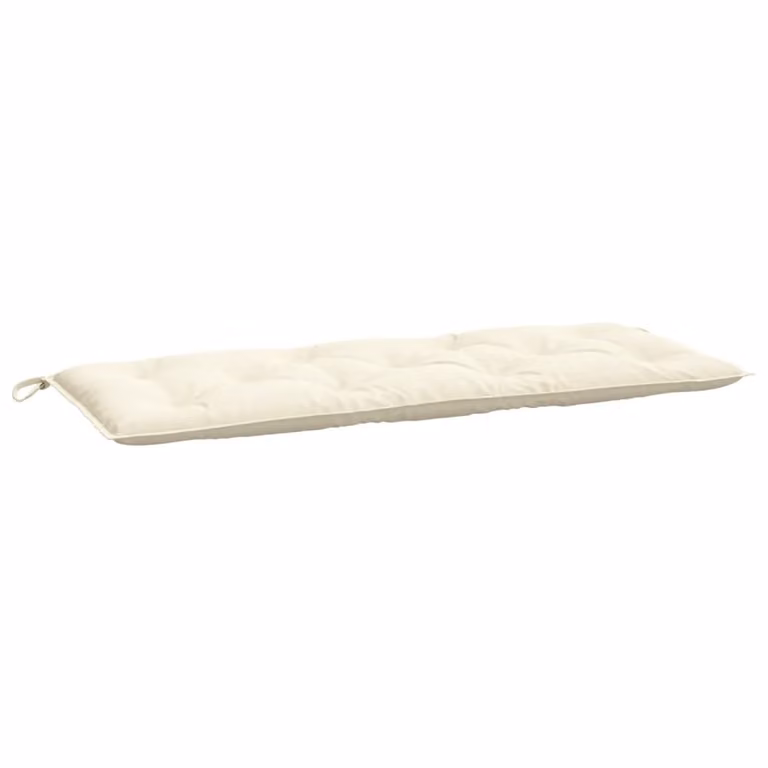 Cojín de banco de jardín vidaXL en tela Oxford beige, impermeable y transpirable, An/P/Al: 120 x 50 x 7 cm