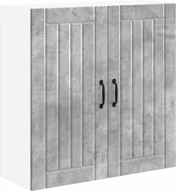Armario de cocina bajo Helloshop26 de estilo moderno con puertas correderas en color gris y marrón, fabricado en madera y MDF, An/P/Al: 80 x 31 x 80 cm