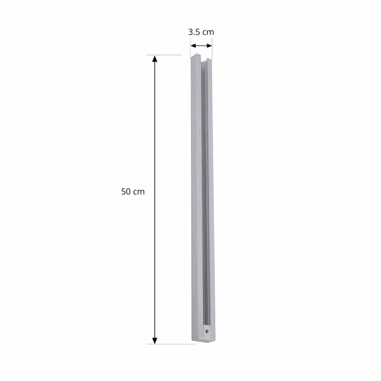 Lámpara para sistema de riel Lindby en aluminio blanco de estilo moderno