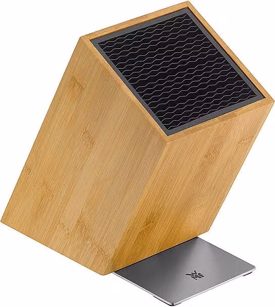 Bloque de cuchillos FlexTec de WMF en bambú marrón de 26 x 14 cm
