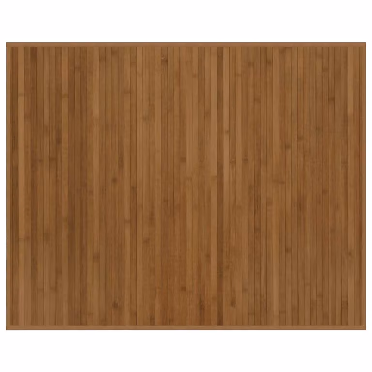 Alfombra rectangular de bambú vidaXL marrón de 80 x 100 cm con antideslizante