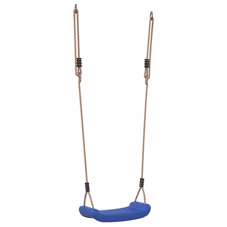 Columpio individual para niños vidaXL con cuerda ajustable en color azul