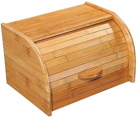 Panera enrollable de bambú Zassenhaus con frente ventilado, color marrón, 40 x 26 cm