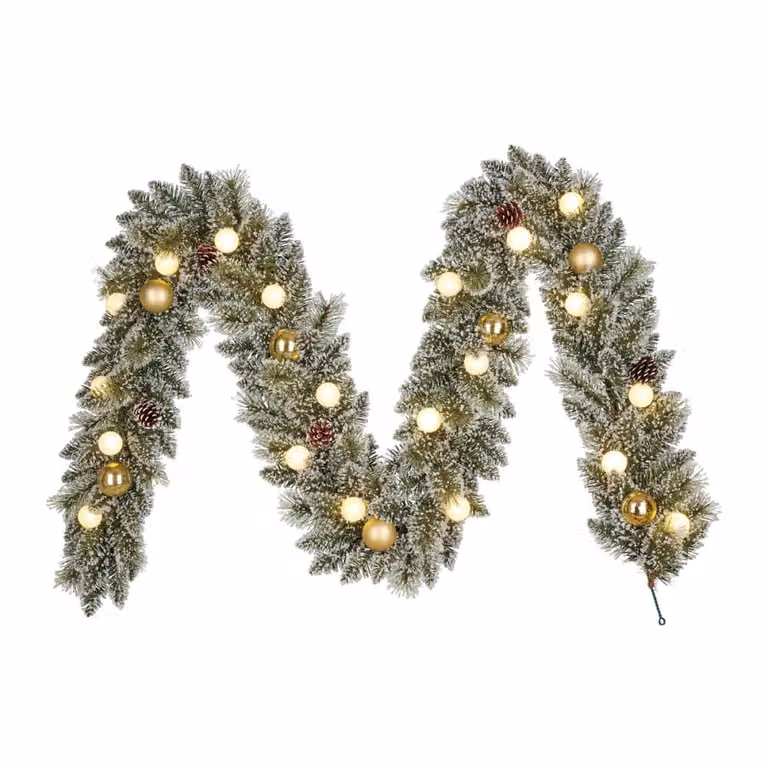 Guirnalda LED de Navidad Kaprun de Black Box Trees en color blanco cálido, longitud: 270 cm