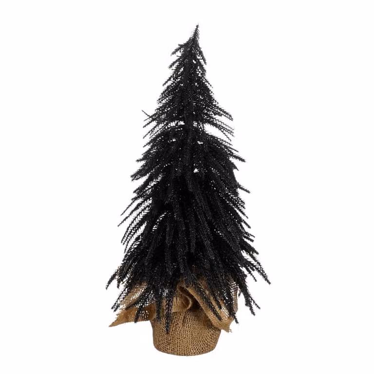 Árbol de Navidad decorativo de sobremesa House of Seasons en color negro, Al x An x P: 25 x 25 x 45 cm