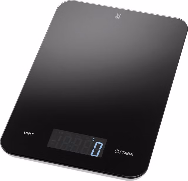 Báscula de cocina digital WMF Profi Plus negra con pantalla digital y función de tara