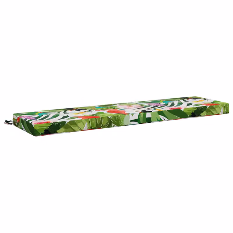Cojín de banco vidaXL SOEST multicolor de poliéster con funda lavable, An/P/Al: 160 x 40 x 8 cm